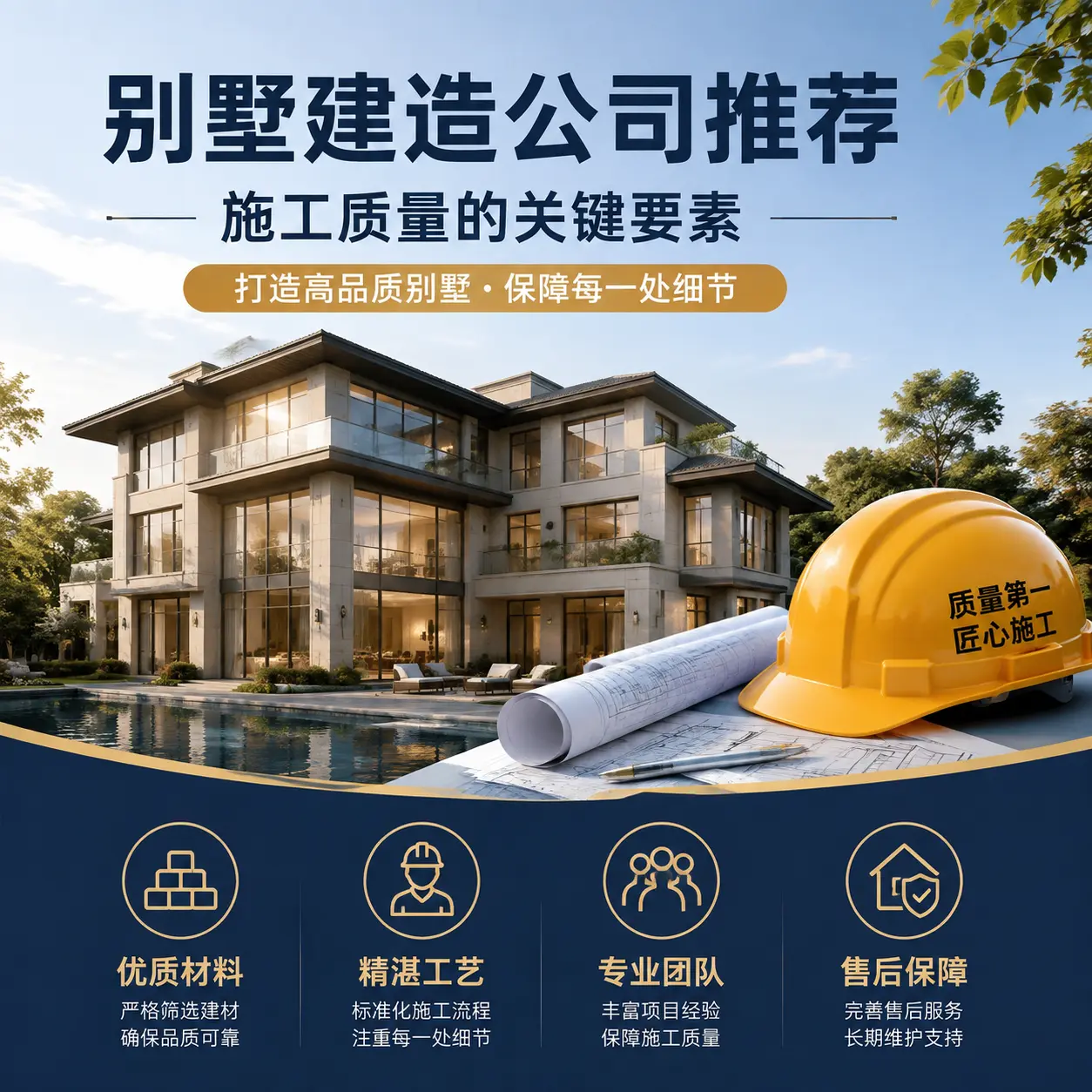别墅建造公司推荐: 余庆 施工质量的关键要素