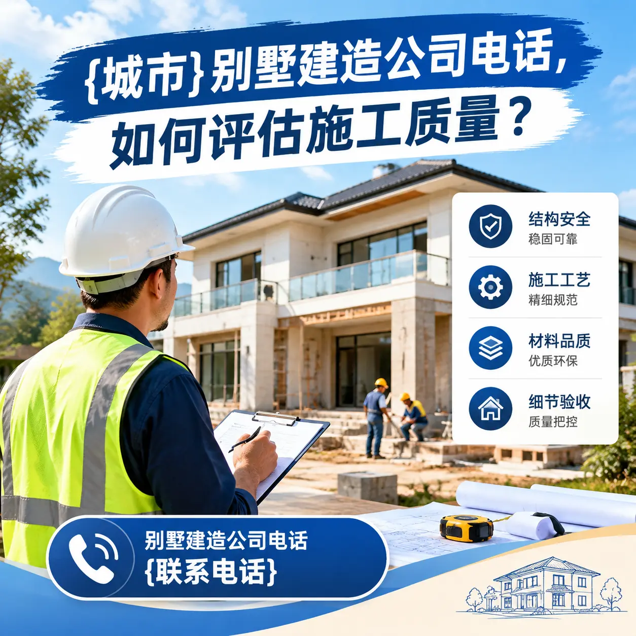 余庆别墅建造公司电话,如何评估施工质量?