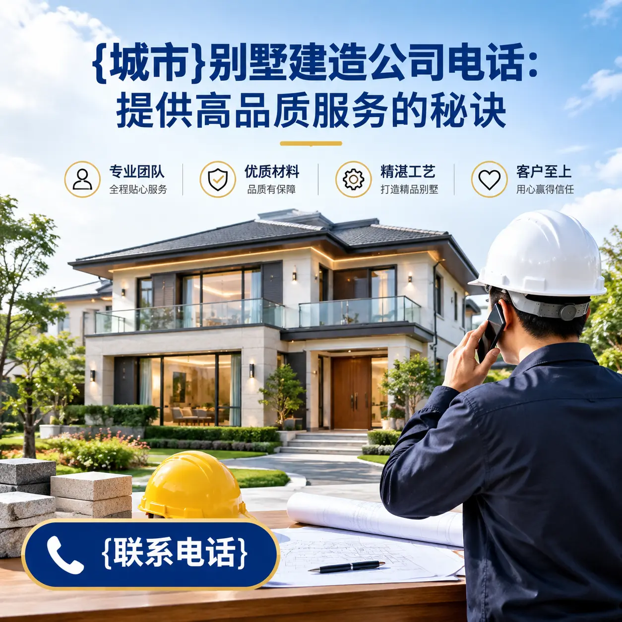 余庆别墅建造公司电话:提供高品质服务的秘诀