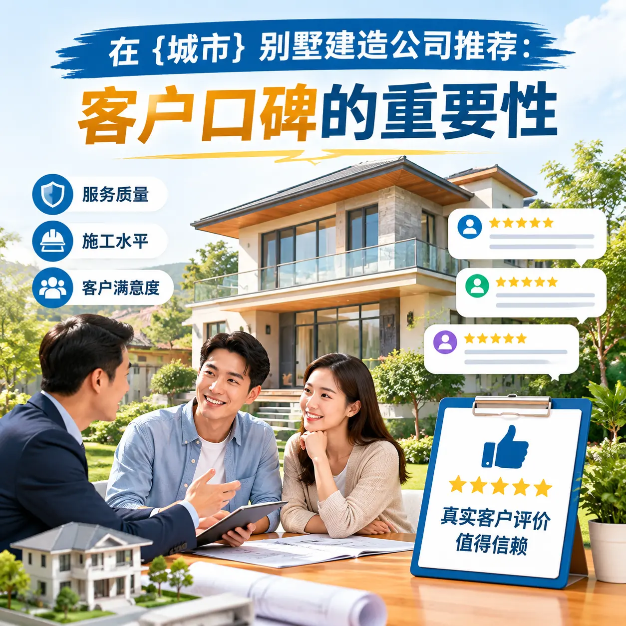 在 余庆 别墅建造公司推荐:客户口碑的重要性