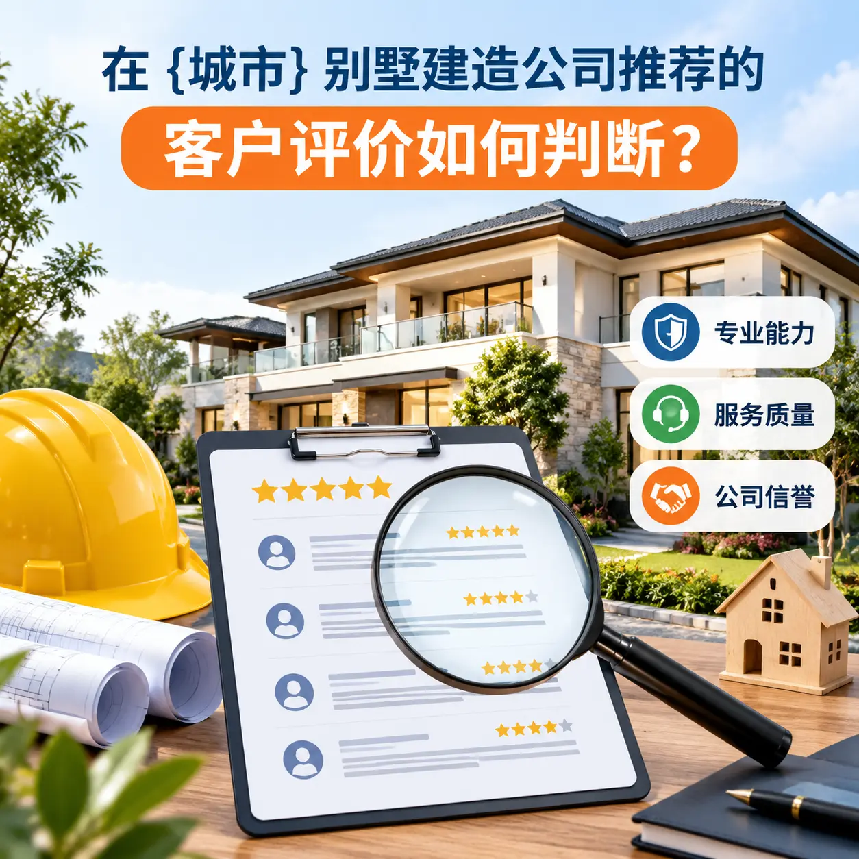 在 余庆 别墅建造公司推荐的客户评价如何判断？