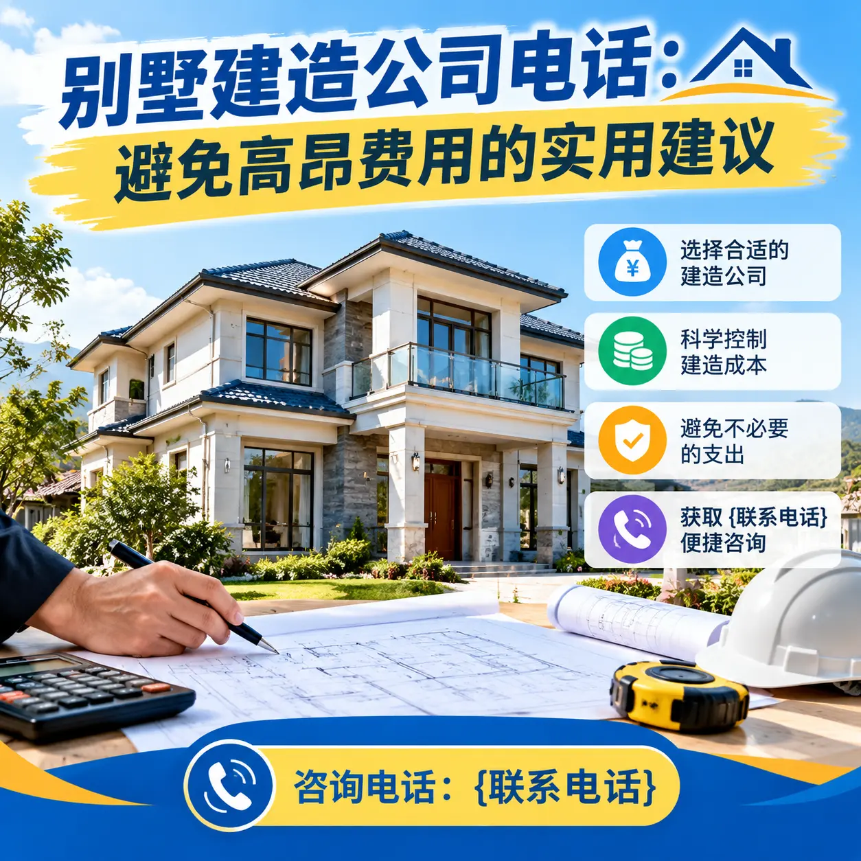 余庆别墅建造公司电话:避免高昂费用的实用建议