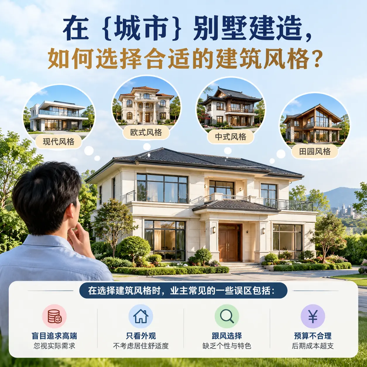 在 余庆 别墅建造,如何选择合适的建筑风格?