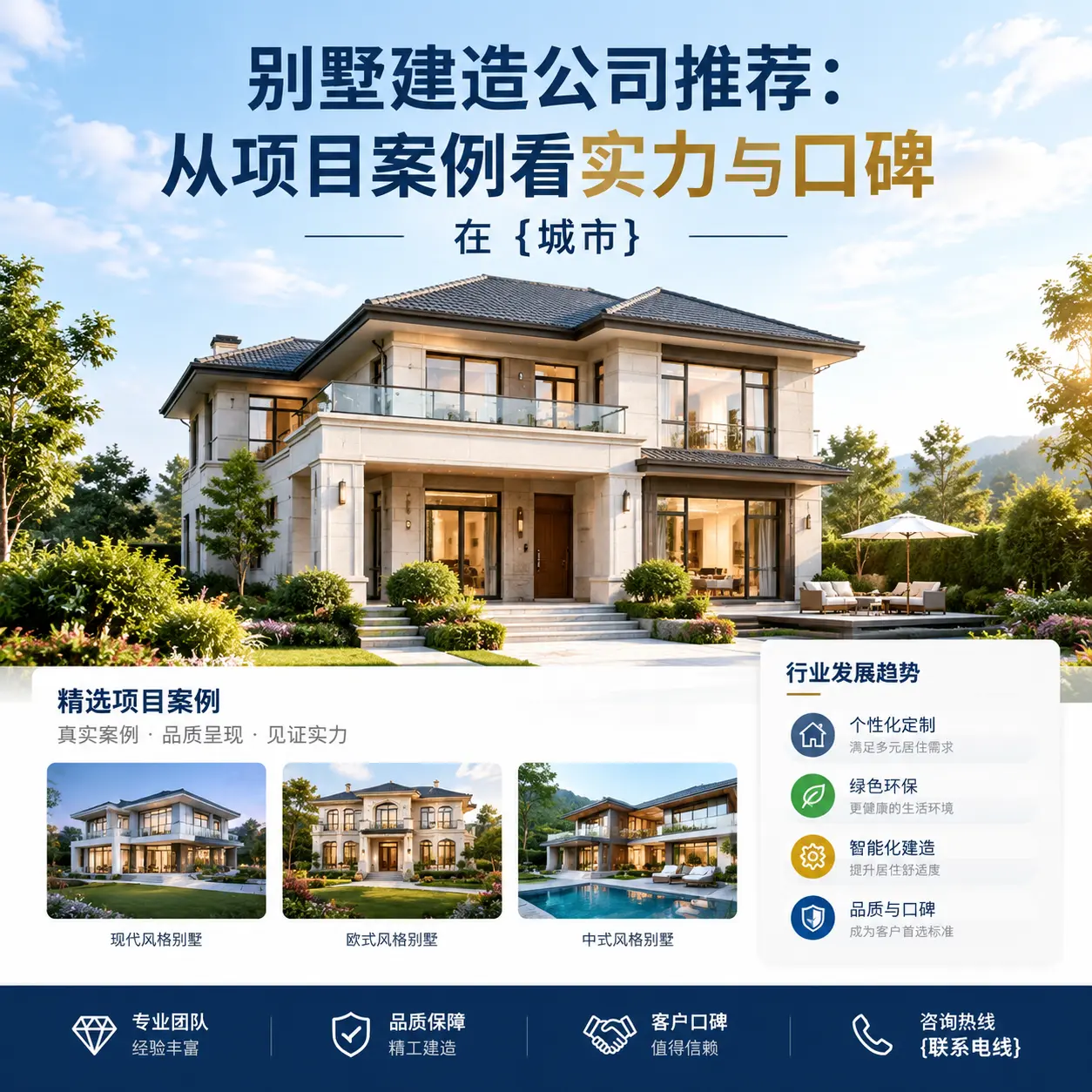 别墅建造公司推荐：从项目案例看实力与口碑在 余庆