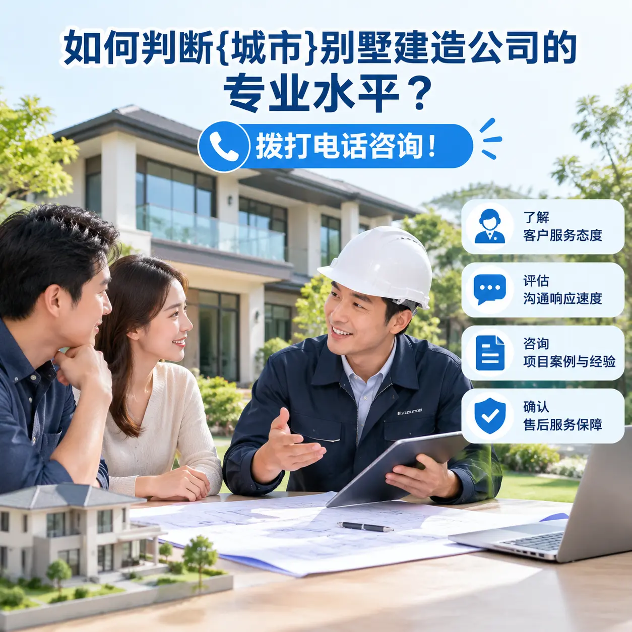 如何判断余庆别墅建造公司的专业水平？拨打电话咨询！